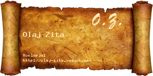 Olaj Zita névjegykártya