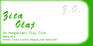 zita olaj business card